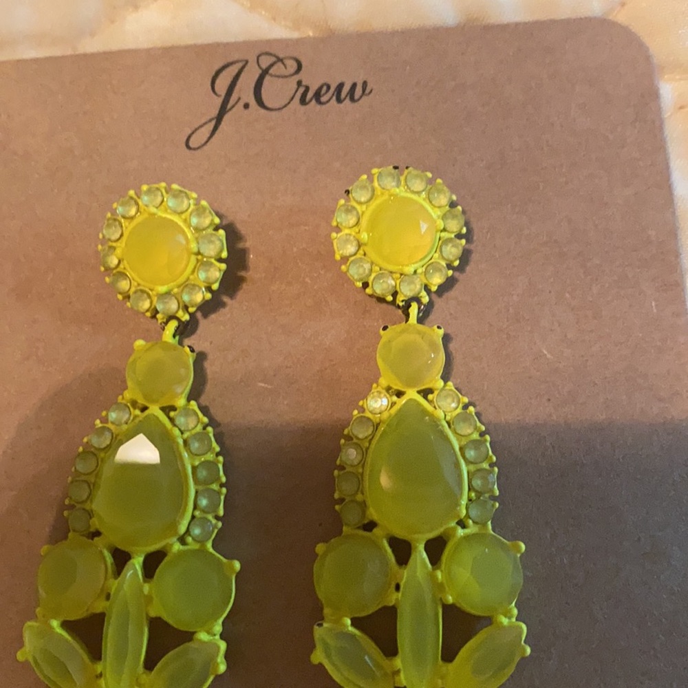 J Crew Fiery Crystal earrings - Picture 2 of 4